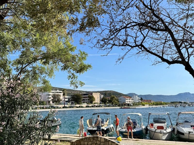 people preparing for their boat ride